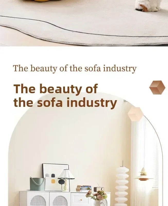 Single Seat Designer Pumpkin Lazy Sofa Balcony and Bedroom Can Lie Down and Recline Italian Minimalist Rochburg Football Sofa