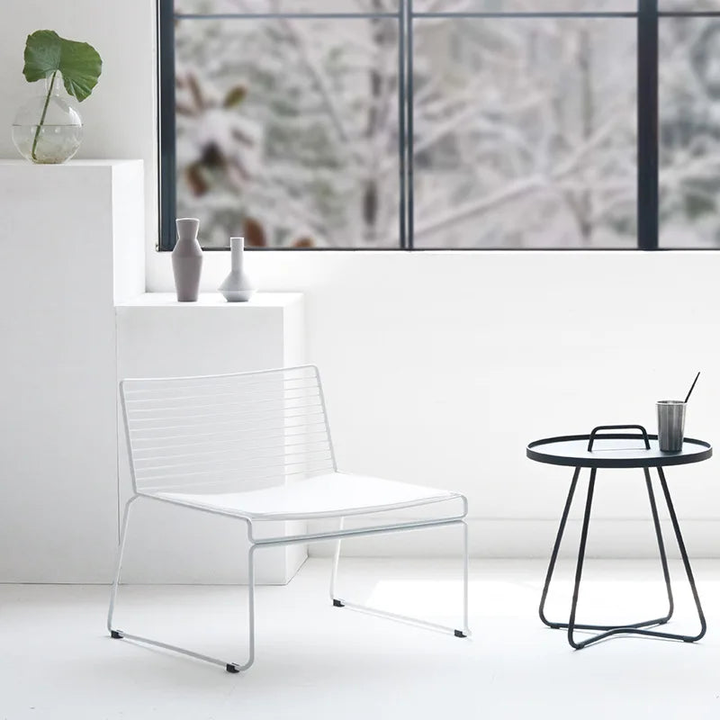 Nordic Fashion Backrest Home Chair Personality Hollow Leisure Chair Single Dining Chair Decorative Chair Outdoor Balcony Couch