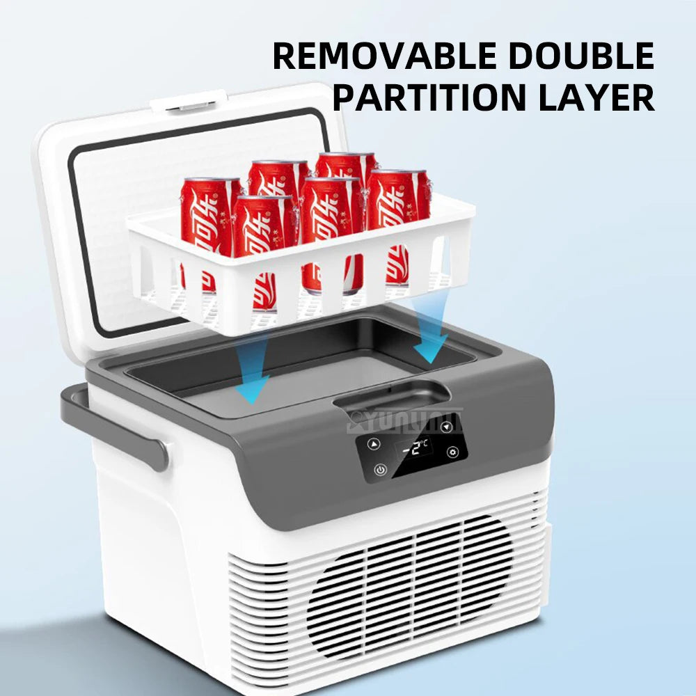 15L Small Car Refrigerator 24V12V Digital Display Portable Fridge Freezer for Vehicle 15L-B