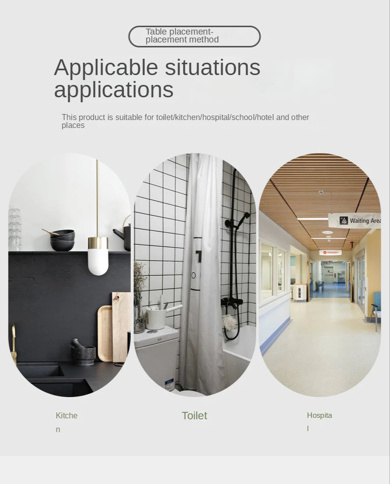 Automatic Sensing Soap Dispenser 250L/8.5oz Touchless Foam Washing Machine with Ultra-Sensitive Infrared Sensor Waterproof Base