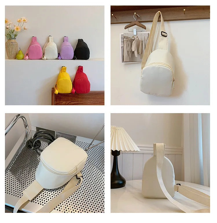 New Kids Chest Bag KPop Demon Hunters Printed Lightweight Single Shoulder Crossbody Bag Hot Movie Children Girl Boy Chest Bag