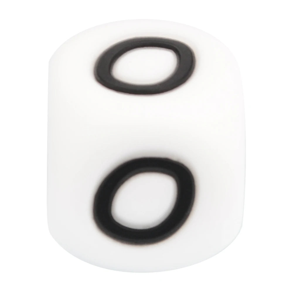 LOFCA 40pcs Alphabet Silicone Letter Beads 12mm Teething Beads Food Grade Teether English Letters Baby Nursing for Teething