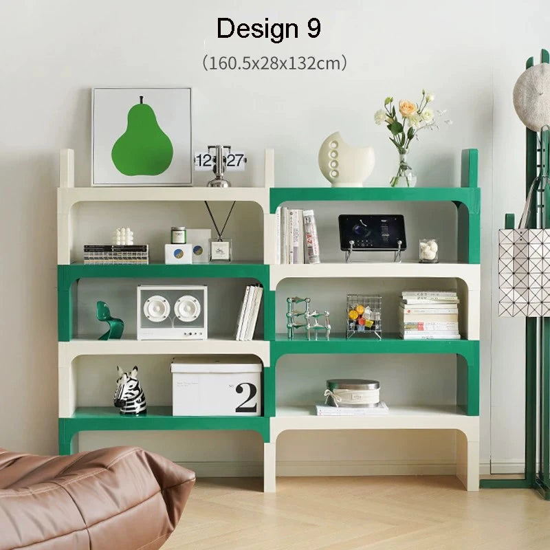 Module Modular DIY Furniture Storage Shelf Bookrack Bookshelf Bookcase Plastic ABS Customized Size Cabinet Multi-function