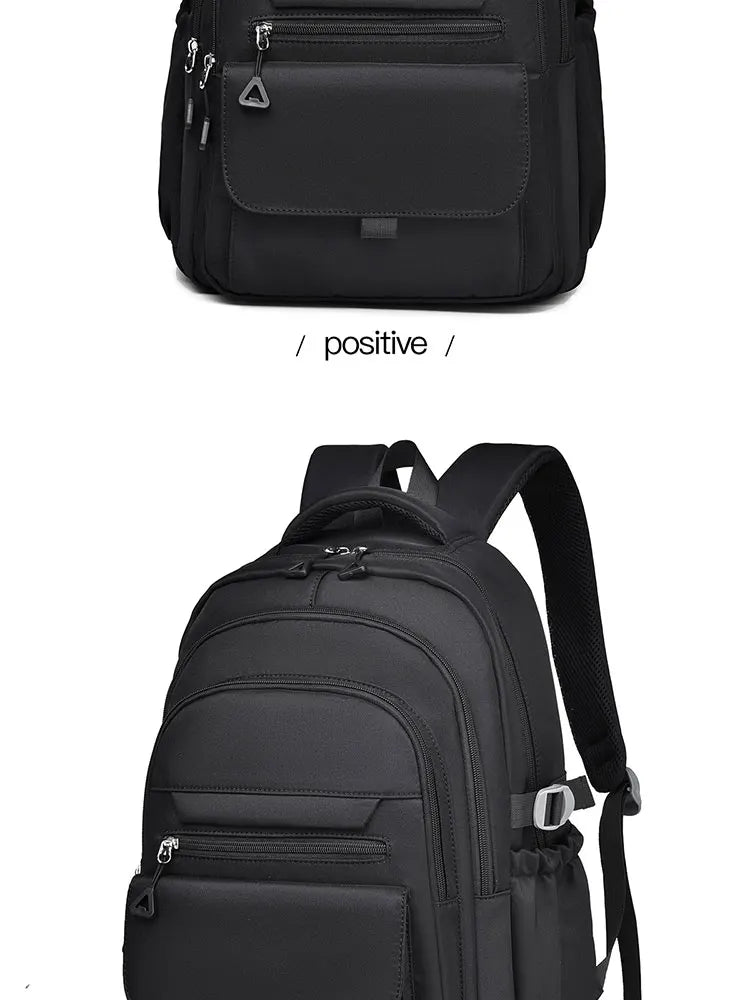 A Multi-layer Waterproof And Stylish Backpack Oxford Large-capacity Simple Commuter Out-of-town Student Backpack