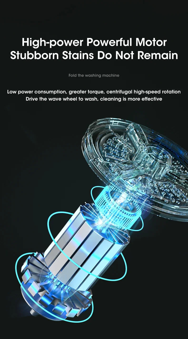 Folding  Washing Machine Sock Barrel Centrifuge Washing Machine Clothes Mini Underwear Portable Washing Machine for Dehydration