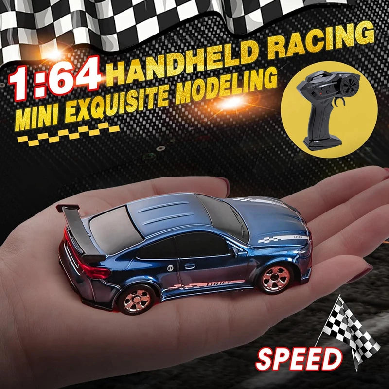 1/64 2.4G High speed Drift Rc Car 4WD Remote Control Car Four Wheel Drive Radio Controlled Mini RTR Racing Model Boy Toy Gift