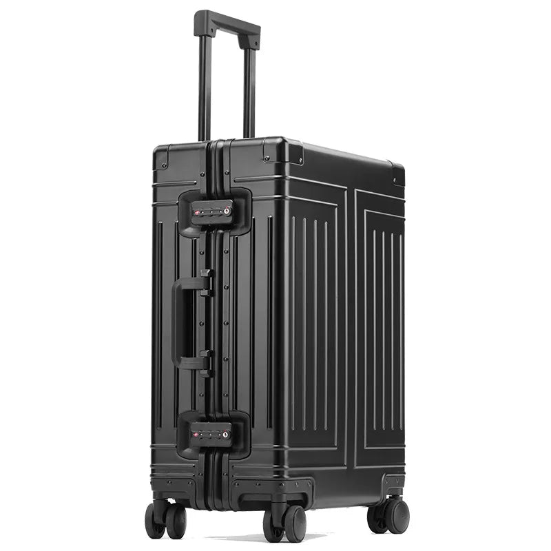 20/24/26/28 Inch Aluminum Suitcase Alloy Trolley Case 30 inch Large Capacity Rolling Luggage Travel Suitcase with Wheels