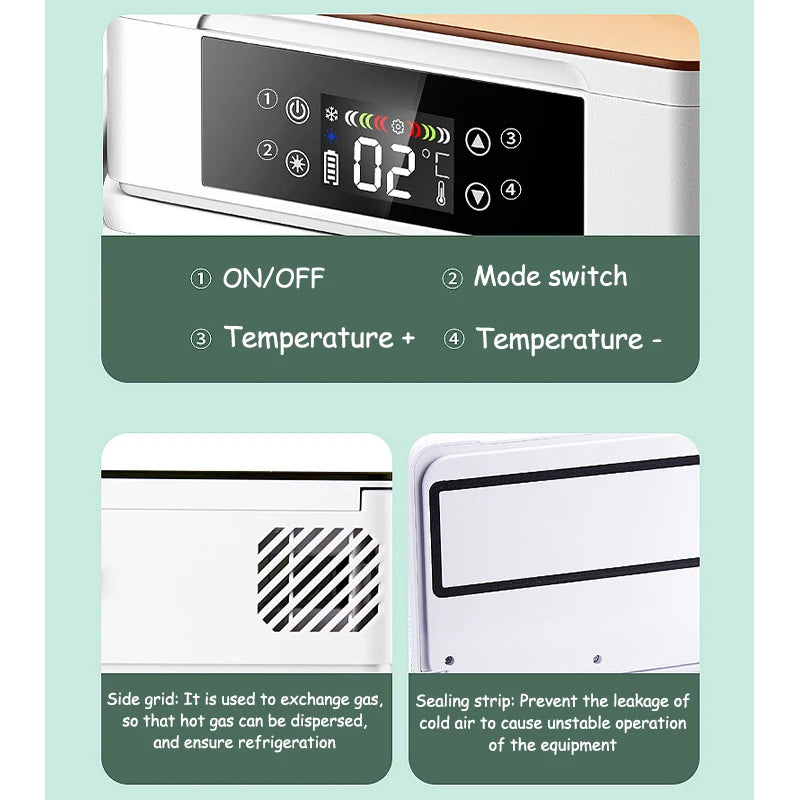 Portable Insulin Refrigerated Box Small Mini Refrigerator Car Mounted Household Travel Rechargeable Medicine Refrigerated Box