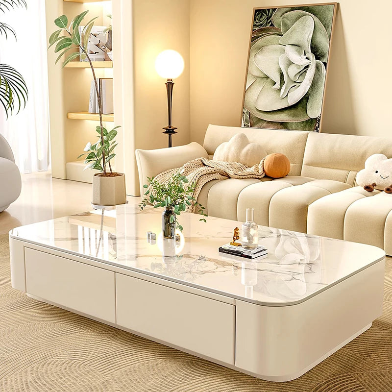 Cheap Cute Coffee Table Clear Simple Designer Modern Luxury Decoration Side Table Writing Mesas Bajas Living Room Furniture