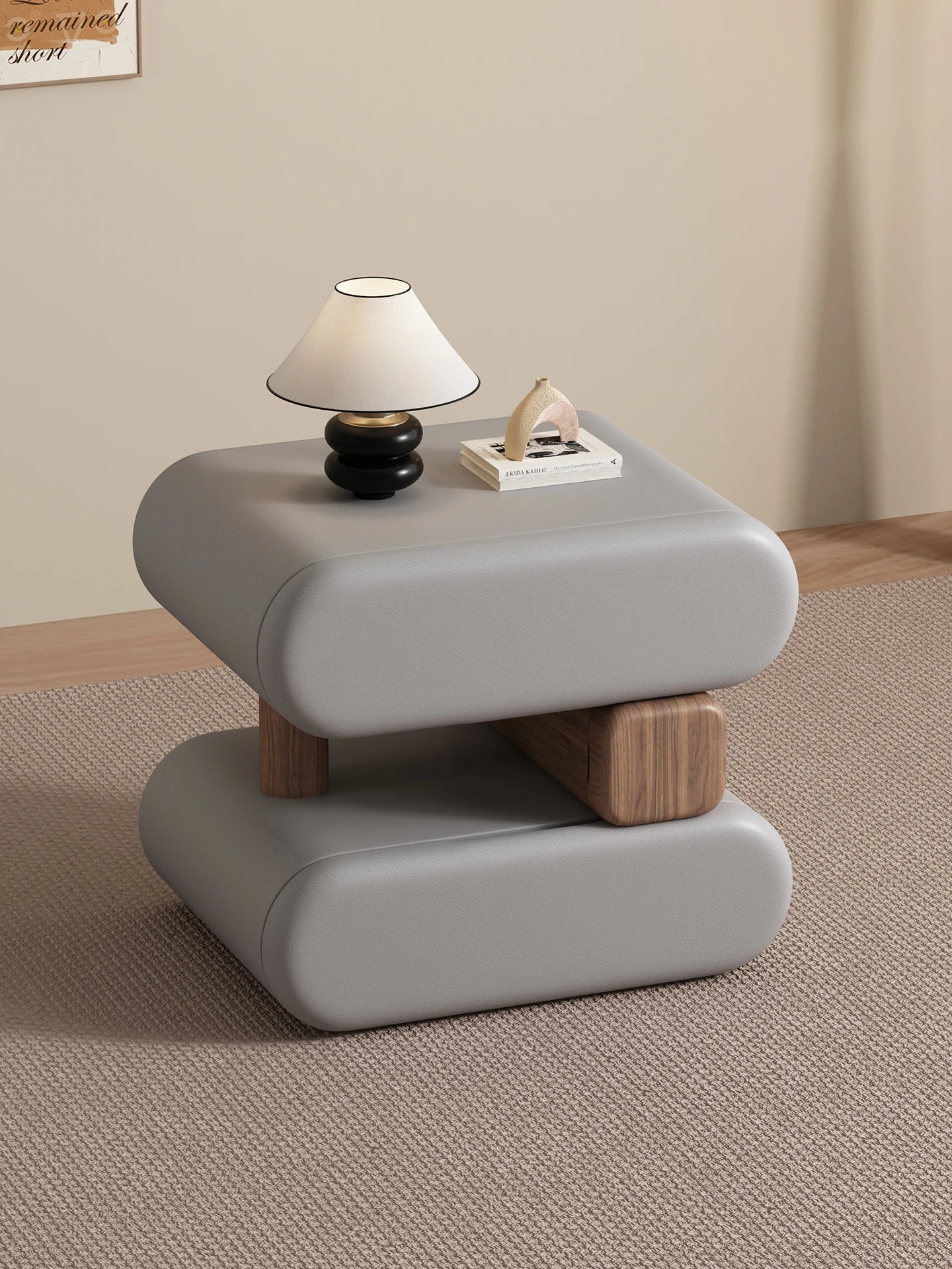 Cream Style Elegant Nightstands Space Saving Glamour Luxury Bedside Tables Trendy Creative Table De Chevet Bedroom Furniture