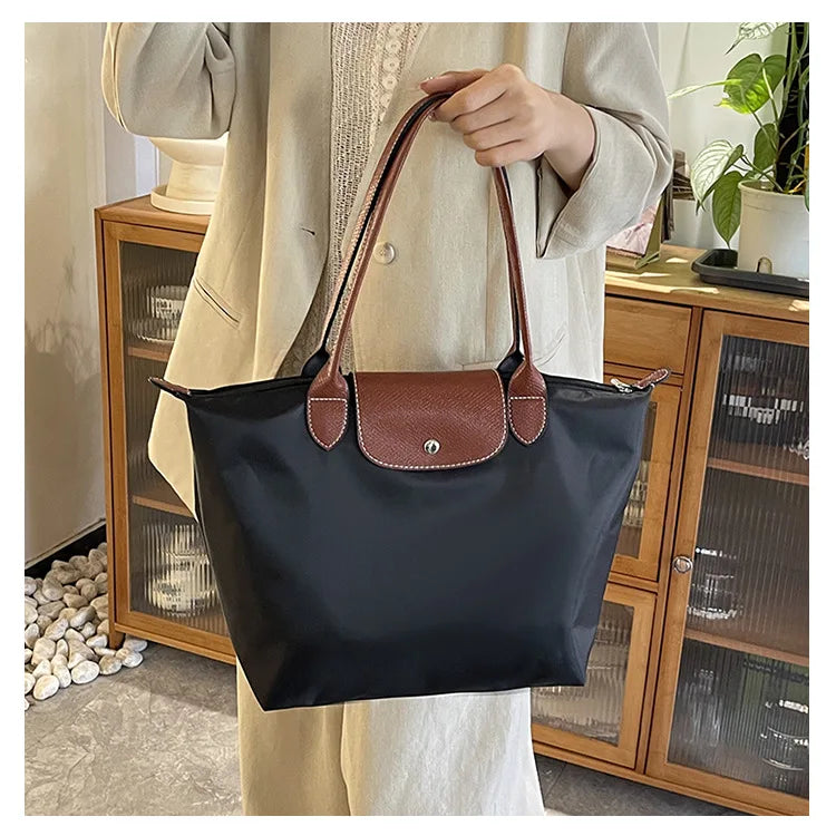 Women's shoulder bag new large-capacity tote bag armpit bag female Longxiang bag fashionable handbag