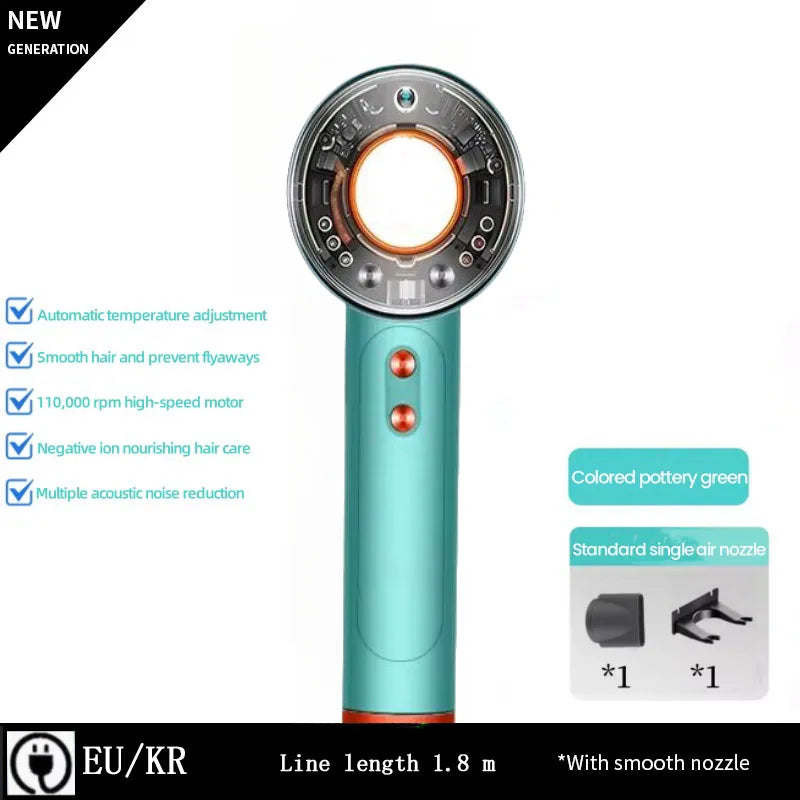 High-speed electric professional hair dryer negative ion hair care fast drying large wind power silent air blower hair dryer