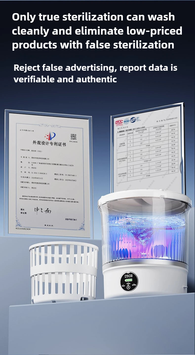 3L Mini Washing Machine Portable Home Clothes Socks Underwear Cleaning Washing Machine Travel Washing Machine with Spin Drying