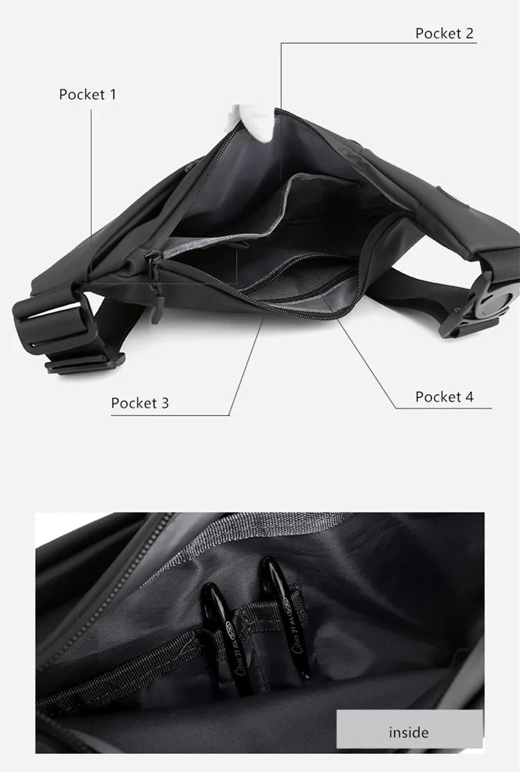 sling chest bag small shoulder bag husband messenger bag for men boy mini travel bag cross body bags anti theft mobile phone bag