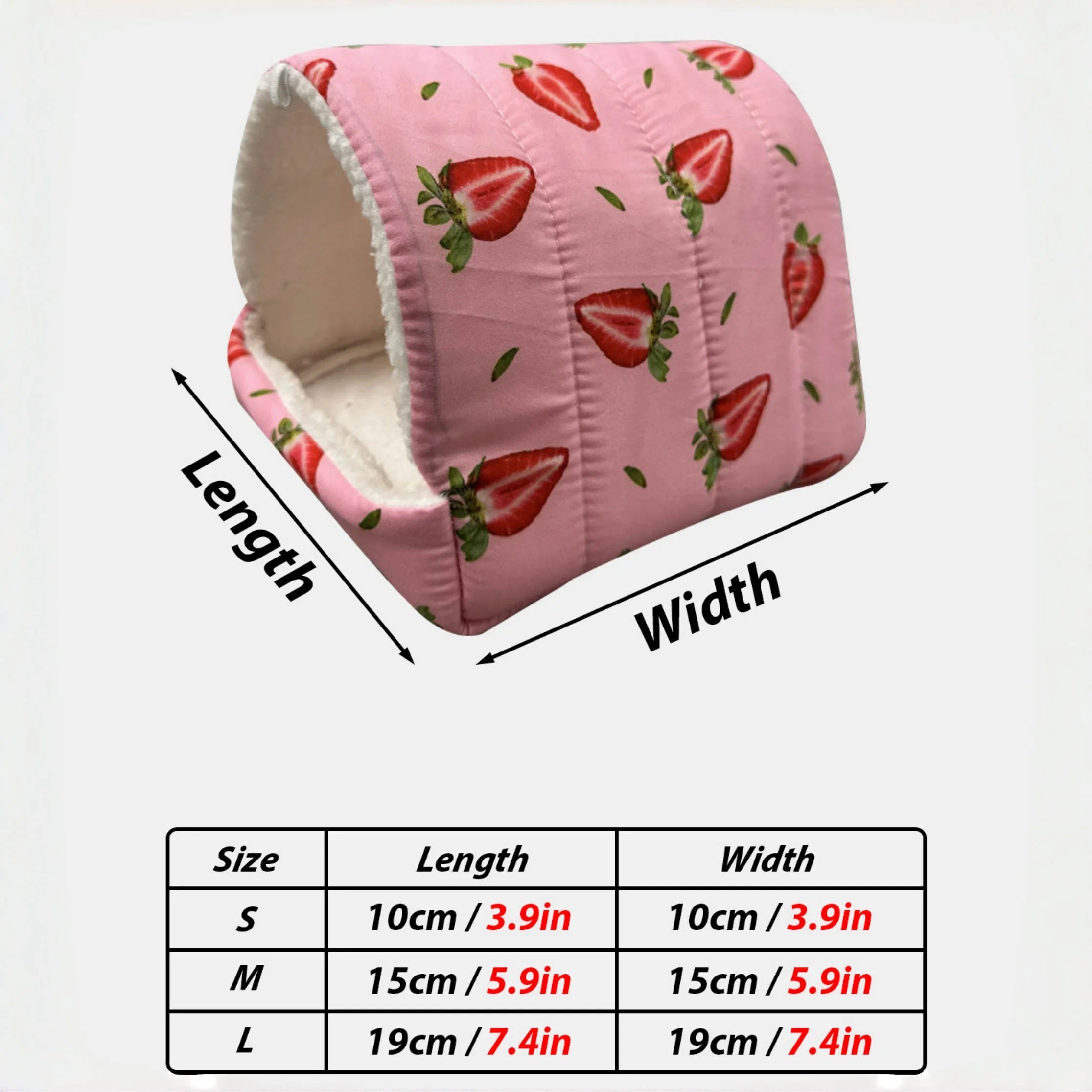Autumn Winter Warm Print Sleeping Bed House Triangular Nest for Pet Bird Parrot Rabbit Squirrel Guinea Pig Hamster Hanging Cage