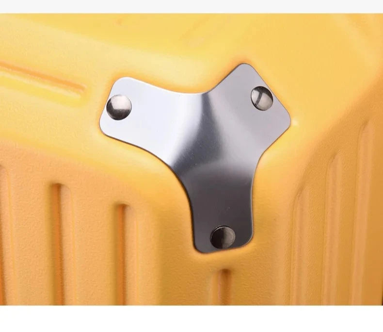 Rectangular Travel Carrier PC Large Size Lightweight Carry-on Suitcase with Five Wheels Luggage Case Travel Bag Spring Cushioned