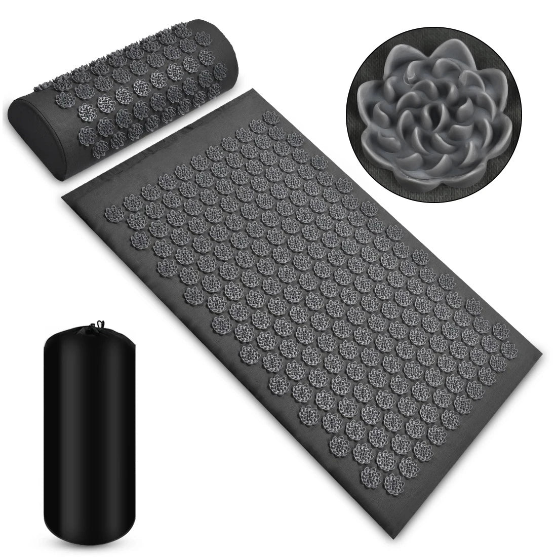 Extra Long Acupuncture Back Body Massage Yoga Sport Fitness Cushion Kuznetsov's Applicator Acupressure Spike Mat Pain Relief