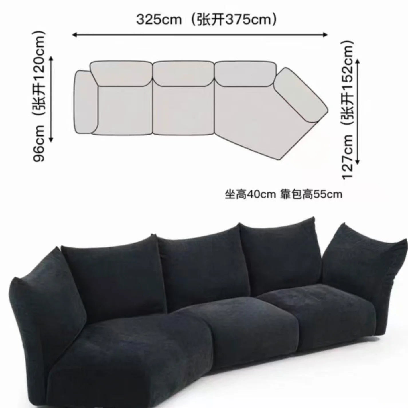 Minimalist Black Living Room Sofas Oversized Japanese Individual Living Room Sofas Lounges Lazy Divano Soggiorno Home Furniture