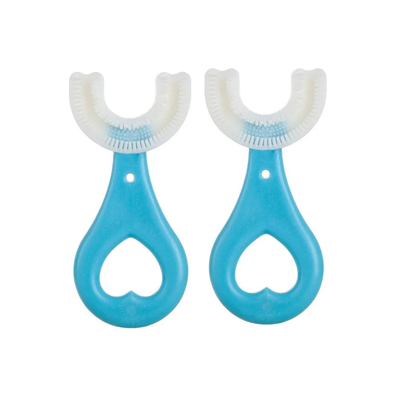 Baby Toothbrush Children 360 Degree U-shaped Child Toothbrush Teethers Baby Brush Silicone Kids Teeth Oral Care Cleaning