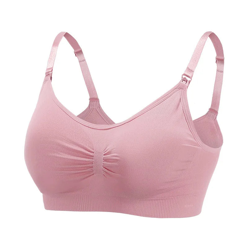 High Quality Maternity Nursing Bras Cotton Breastfeeding Pregnant Underwear Seamless Large Size Breathable Bra Push Up