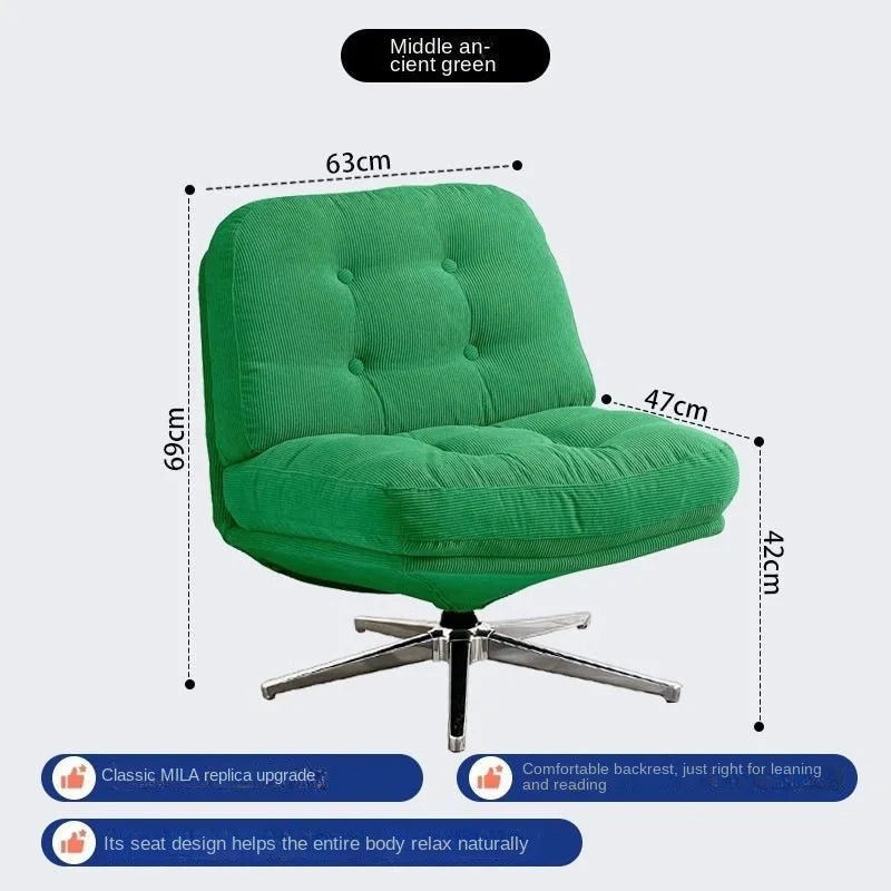 Realife Internet Celebrity Sofa Chair Dewey Ringer Leisure Chair Rotating Living Room Balcony Small Sized Single Chair 2025 New