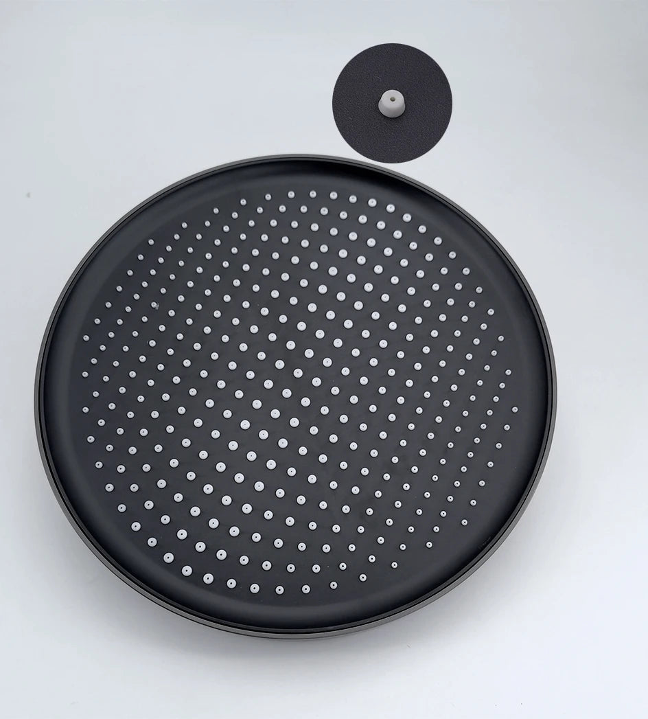 VGX Gold Shower System Set Bathroom Shower Faucet Set 3-way Rainfall Shower Set Shower Mixer Crane with Hand Shower Set Grey