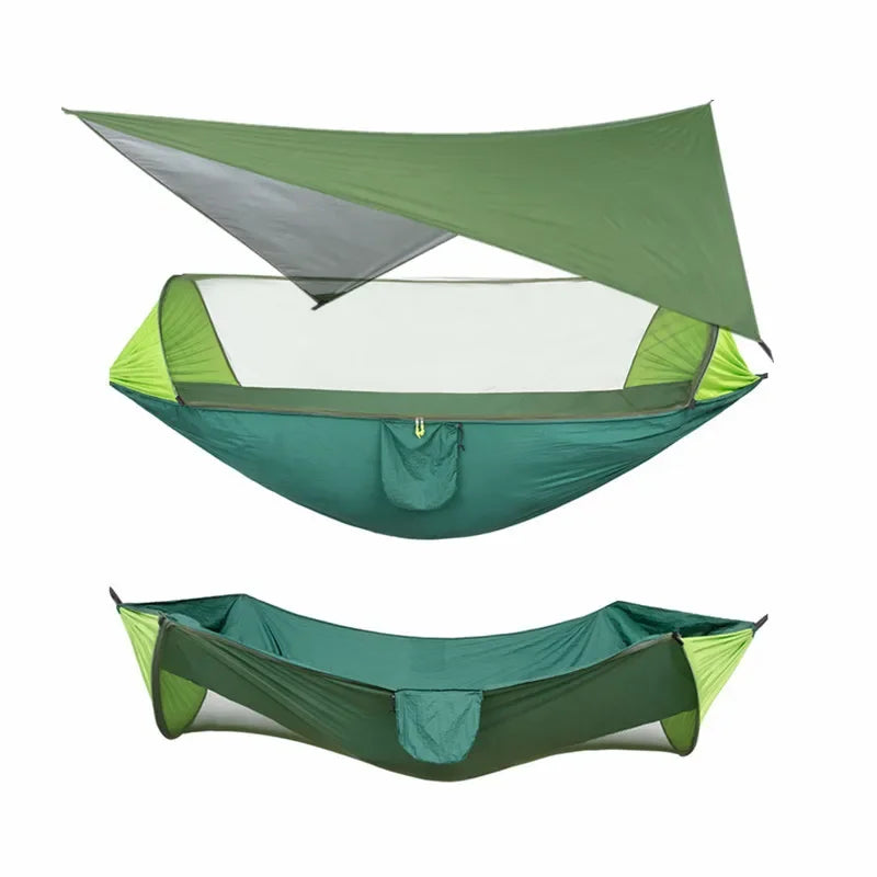 Camping Hammock with Mosquito Net and Rain Fly Tarp,hammock chair swing chair outdoor for Backpacking, Survival,Travel