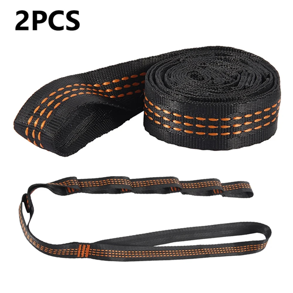 2/6Pcs 100x2.5cm Hammock Straps Nylon Swing Hanging Belt Adjustable Camping Hanging Strap Hammock Accessory for Outdoor Garden