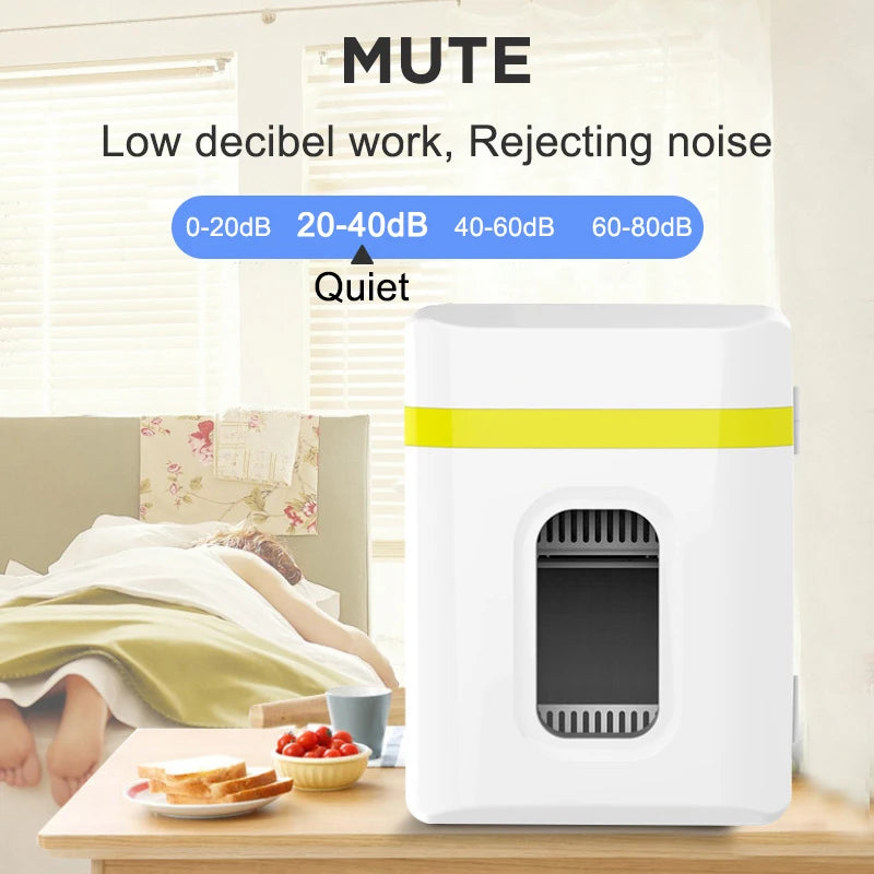 10L Car Refrigerator Mini heating Cooling small refrigerator car home dual-use small dormitory home car dual-use refrigerator