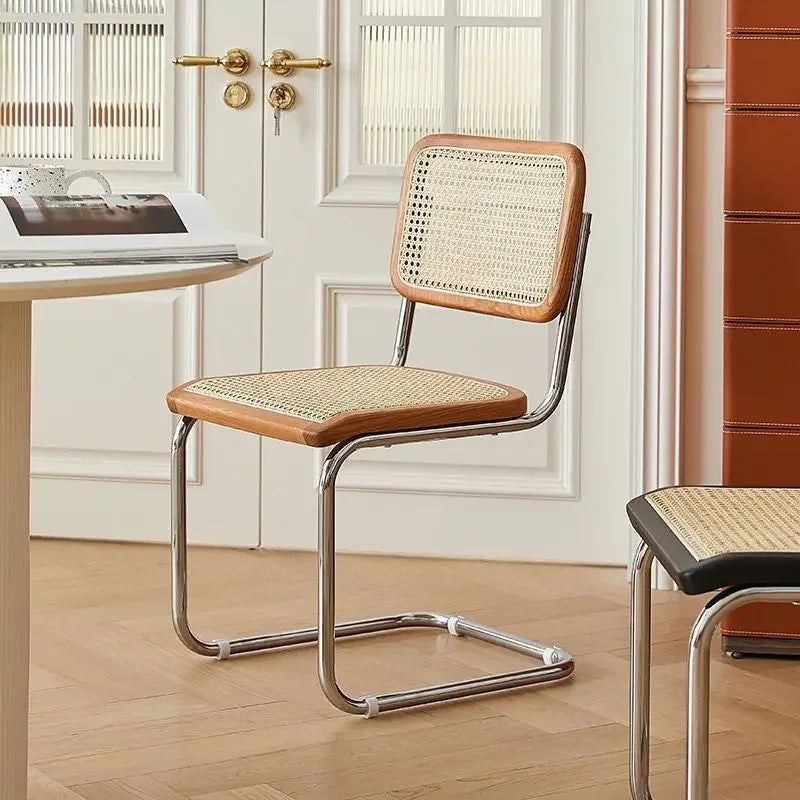 Kitchen Rattan Nordic Dining Chair Cesca Wooden Salon Design Ergonomic Dining Chair Modern Luxury Cadeira Home Furniture WK50DC