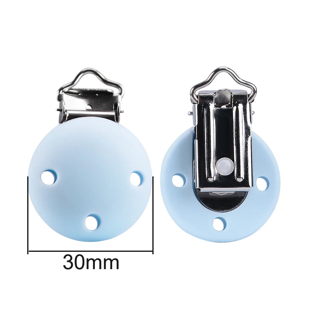 Lofca Silicone Clip 5 PCS Baby Pacifiers for DIY Pacifier Chain Nursing Teething Baby Gifts Food Grade Free BPA Baby