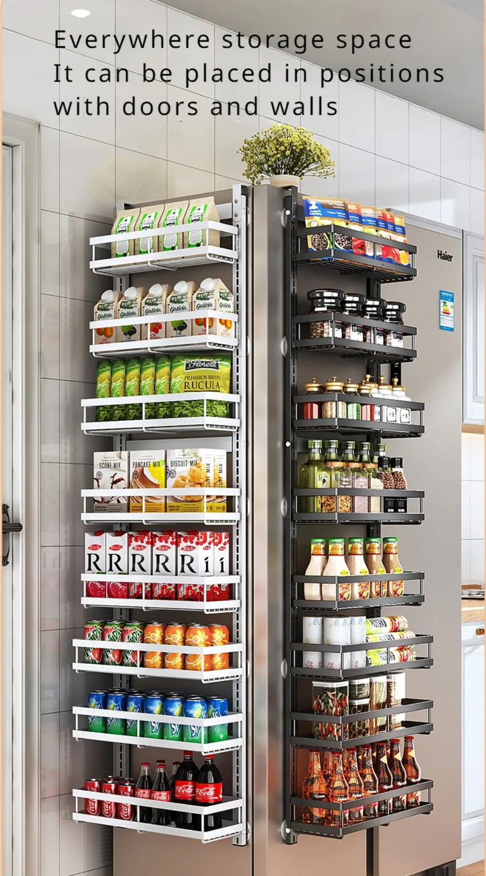 Tier Pantry Door Organization Hanging Basket Wall Spice Rack Over Door Pantry Organizer Kitchen Organizers And Storage Pantry