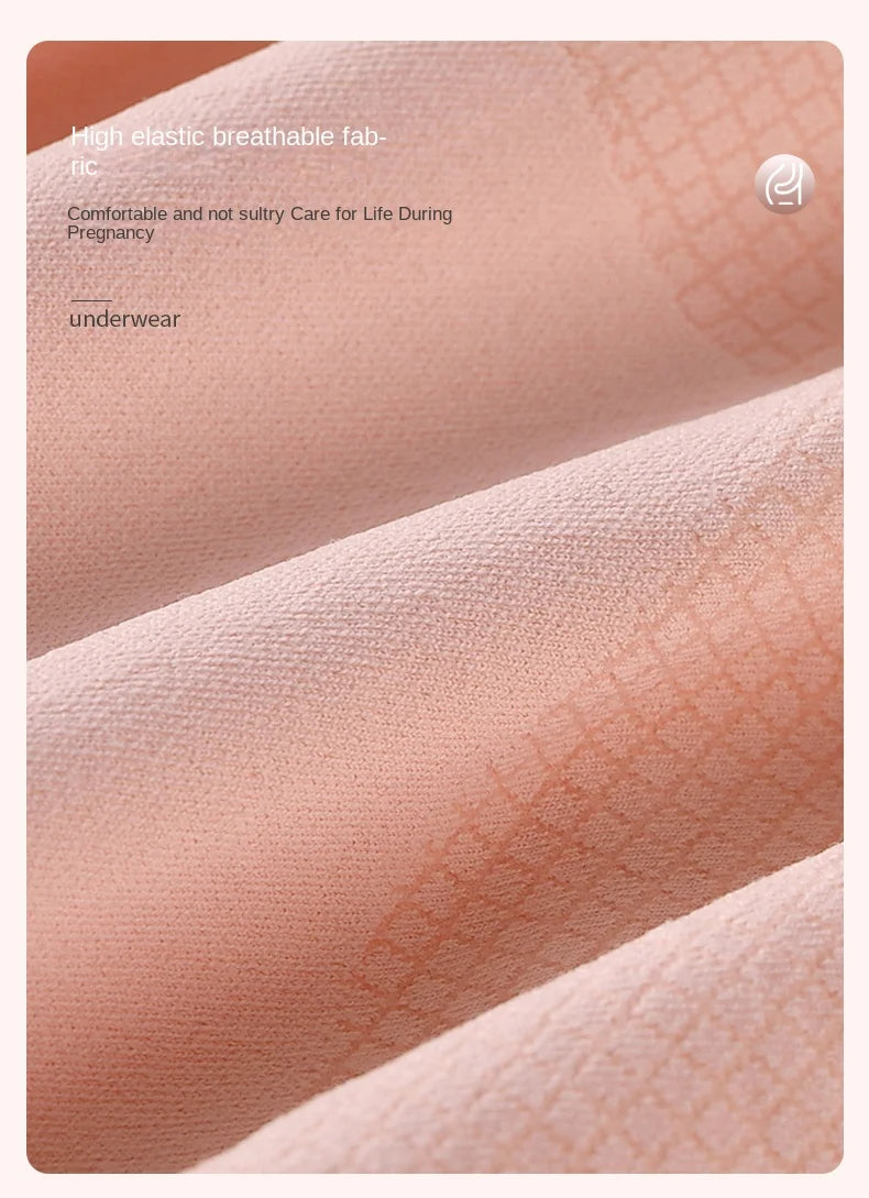 3PCS Maternity Panties High Waist Pregnant Panties Adjustable Belly Support Briefs for Pregnant Women Lace Solid Cozy Intimates