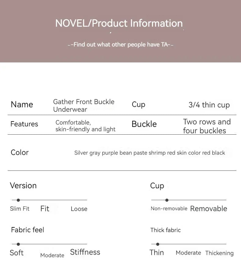 New Front Button Breastfeeding Bra without Steel Ring Thin Size Comfortable and Traceless Pregnant Women's Bra