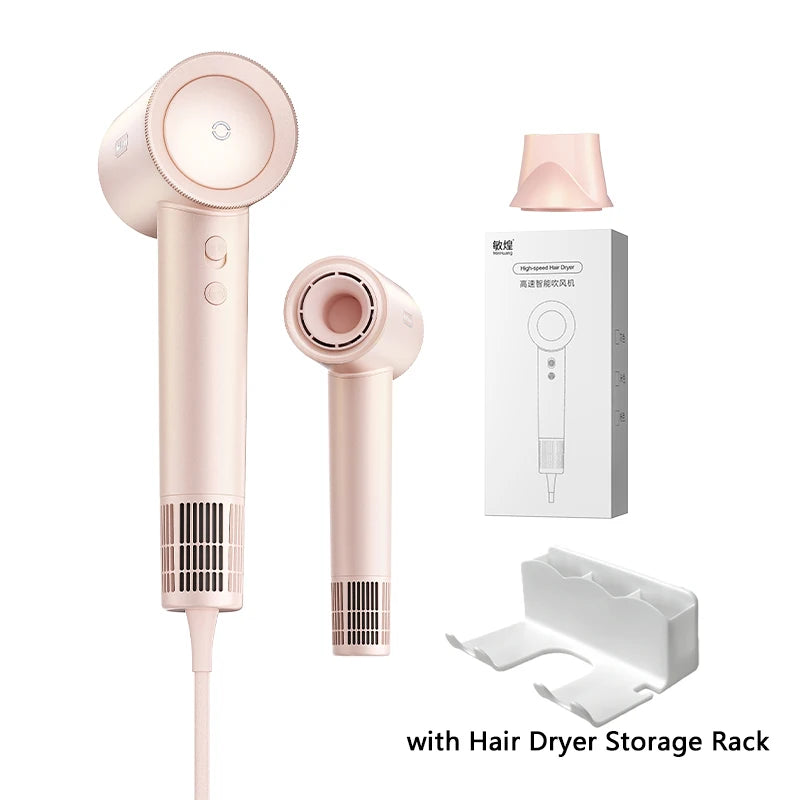 High-Speed Electric Hair Dryer Machine1600W Adjustable Temperature Professional Low Noise Fast Drying Anion Hair Care Blow Dryer