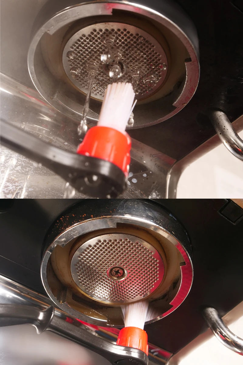 Food Grade Coffee Machine Cleaning Brush Long Handle Replaceable Cleaning Coffee Machine Cleaning Brush