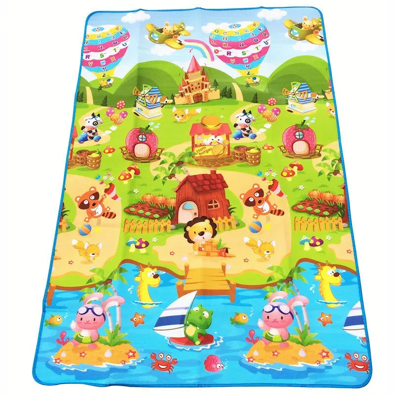 Baby Play Mat 180x120x0.3cm Children Crawling Carpet Toys for Kid Game Activity Gym Waterproof Rug Outdoor Indoor Soft Floor