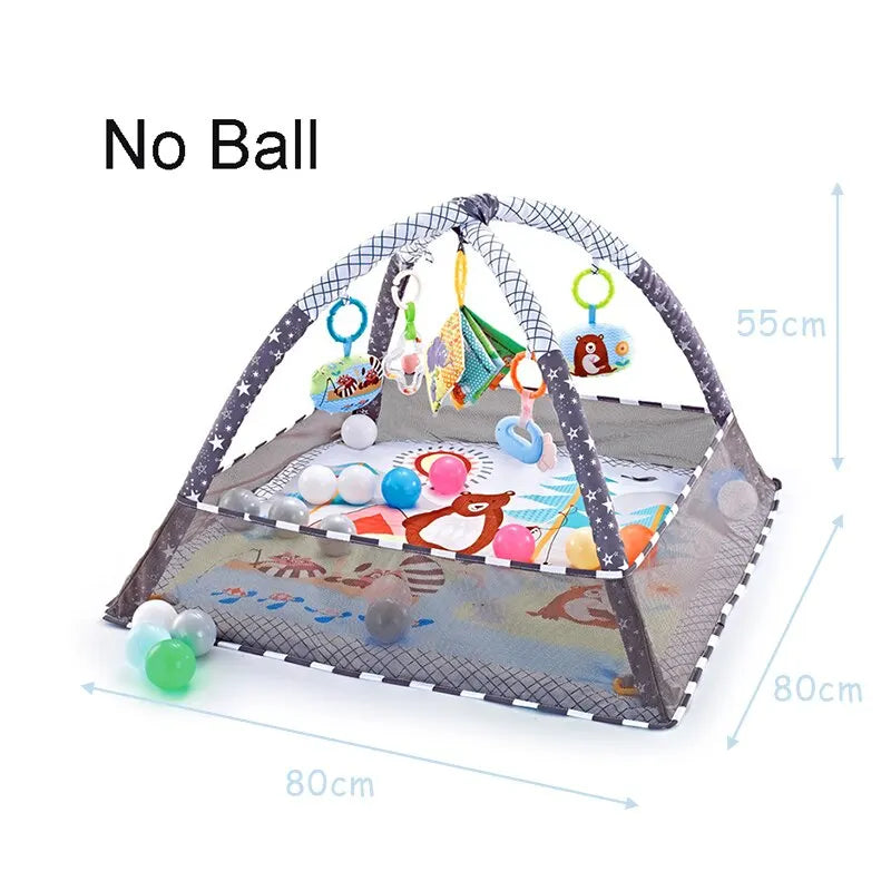 Baby Fitness Frame Crawling Play Mat Multifunction Fence Floor Toddler Activity Gym Game Activity Blanket Newborn Kids Toys