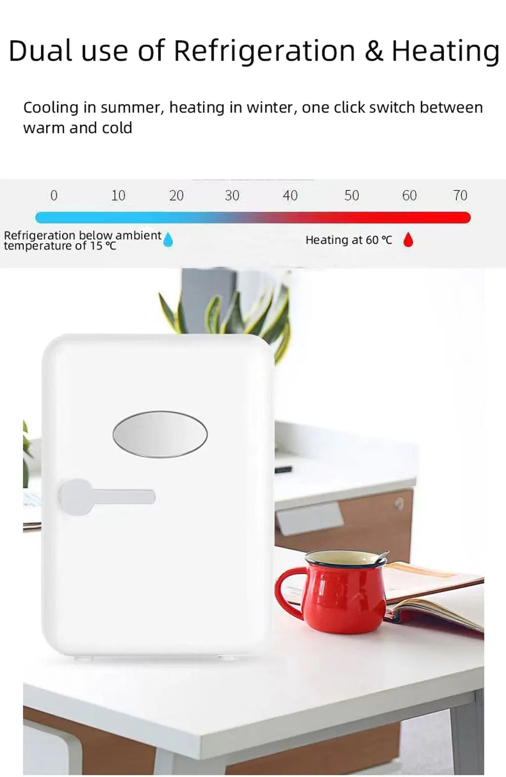 4L Mini Refrigerator,Small Household Fridge,Vehicle Freezer, Dual Use Of Refrigeration And Heating,Beer Cooling Home Appliance