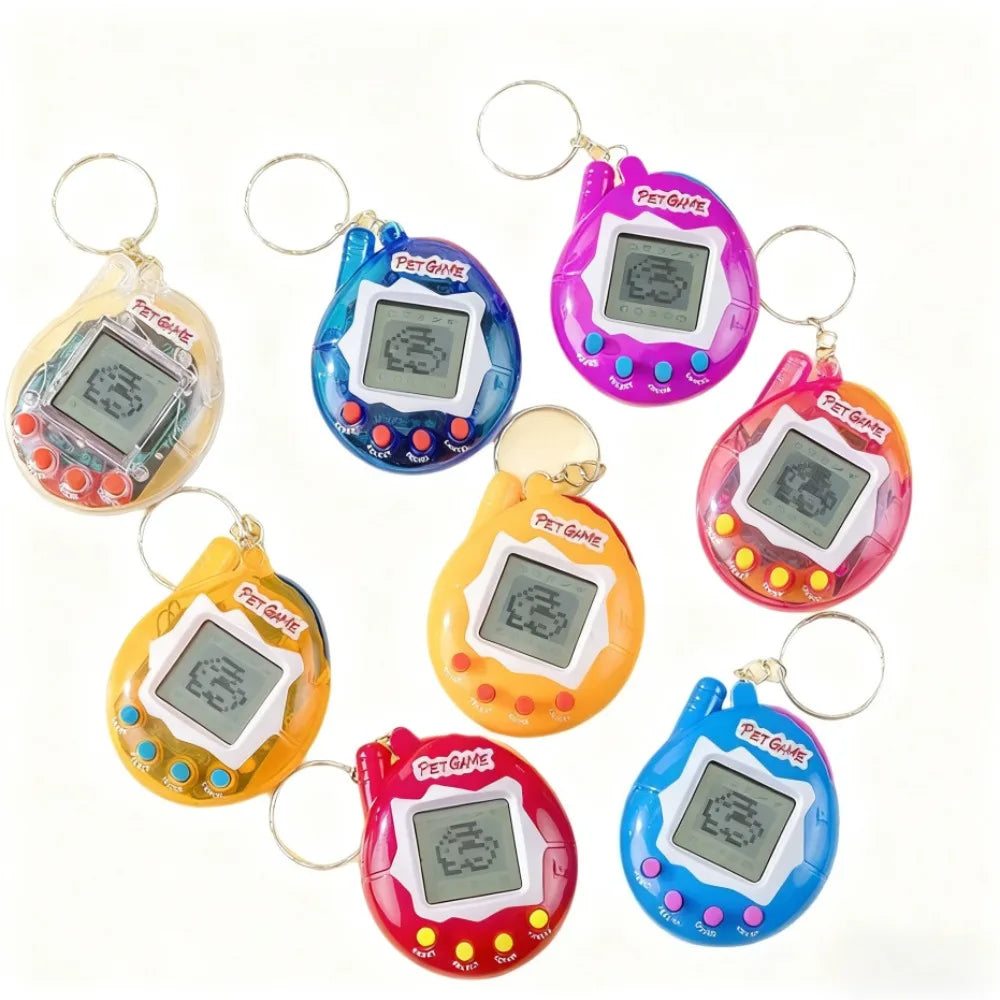 1PC Transparent Electronic Pets Nostalgic 168 Pets In One Virtual Cyber Digital Nostalgic Funny Toys Pixel Funny Play