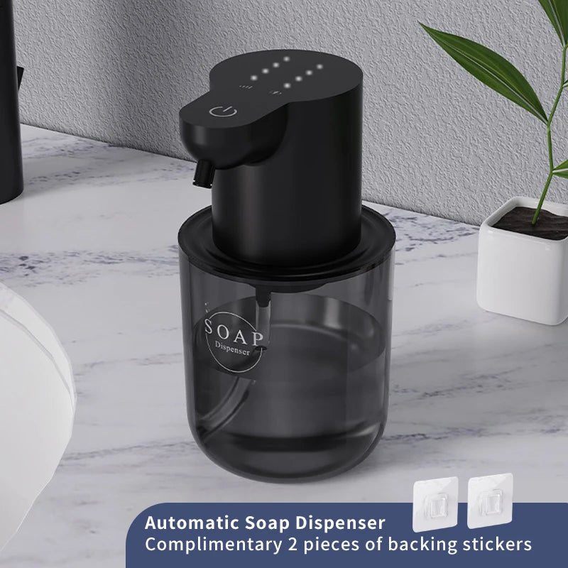 New Wall Mounted Automatic Soap Dispenser Foam Smart Hand Washing Machine 400ml Liquid Rechargeable Bathroom Induction Sensor