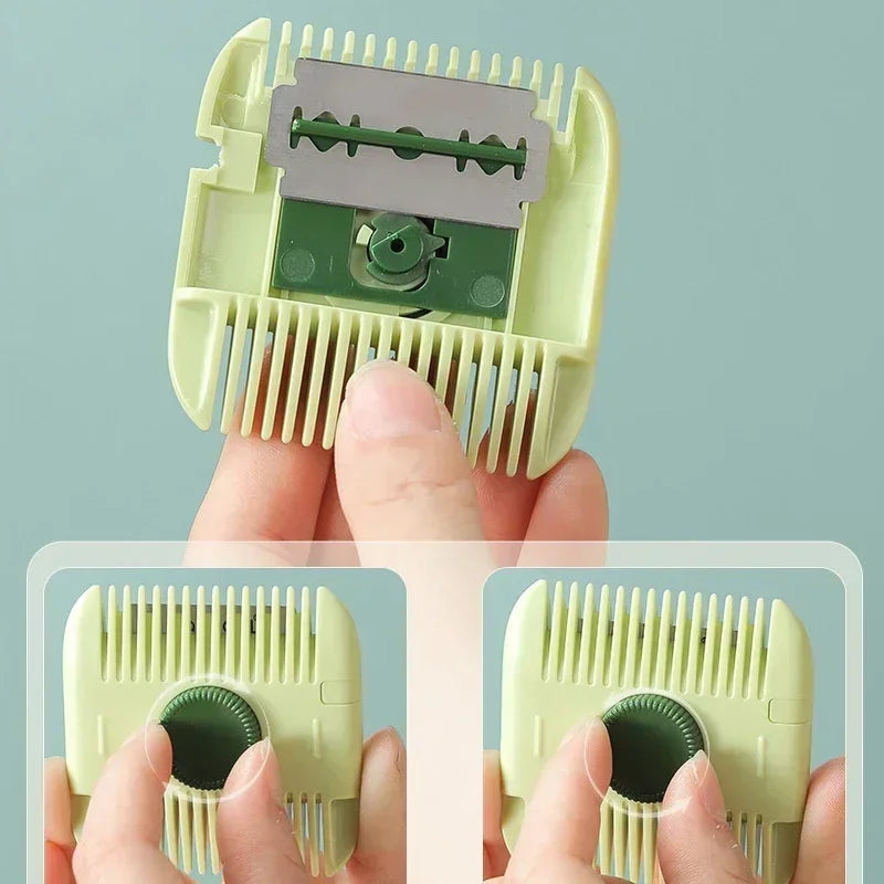 New Pattern 2 In 1 Baby HairCut And Hairdressing Comb Trim Bangs And Broken Hair Bangs Trimmer Manual Portable Barber Comb