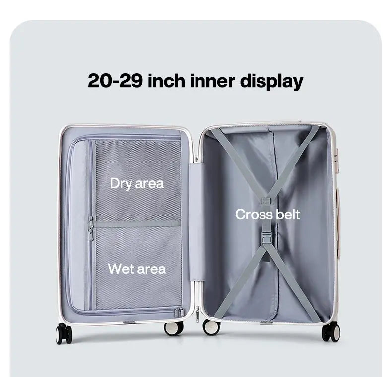 Best Spinner Luggage Suitcase PC Trolley Case Travel Bag Rolling Wheel Carry-On Boarding Men Women Luggage Trip Journey H80002
