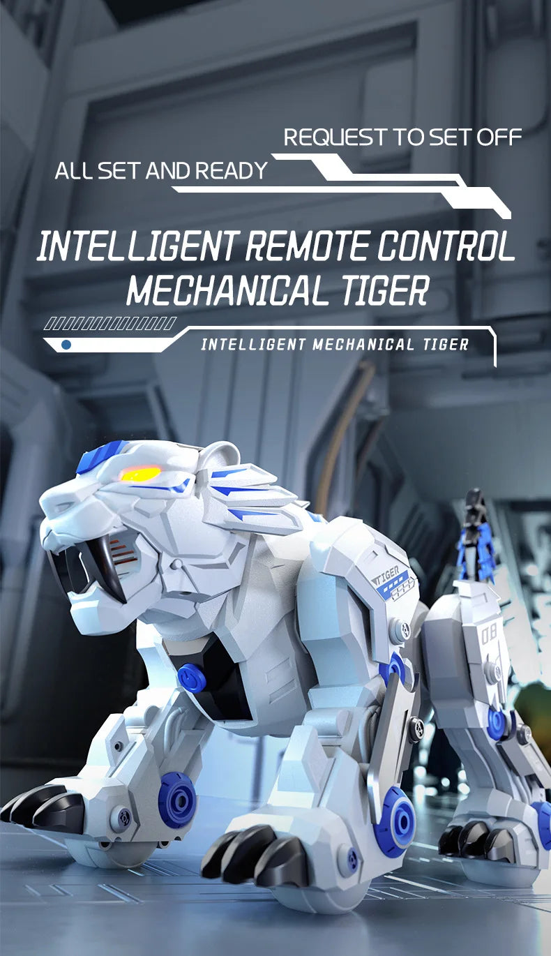 Jjrc R38 Smart Mechanical Tiger Robot Toy Electronic Pet With Touch Gesture Sensing Cross-Border Dancing Stunt Gift