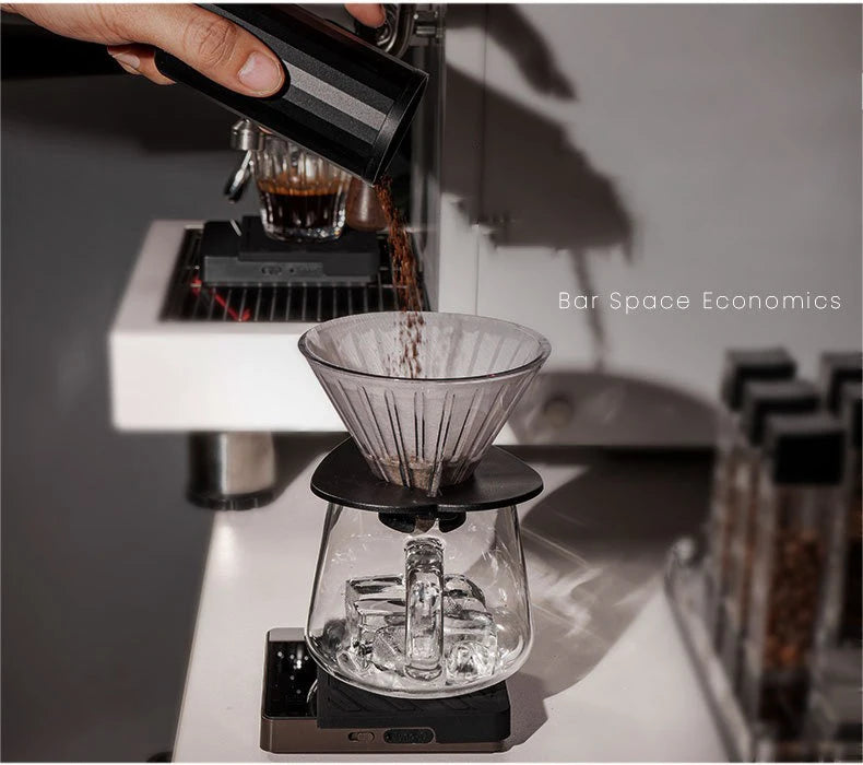 Rechargeable High Precision Coffee Scale Flow Rate Monitoring Mini Electronic Weighing Scale for Espresso Outdoor & Kitchen Use