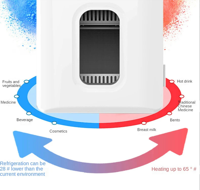 10L Car Refrigerator Mini heating Cooling small refrigerator car home dual-use small dormitory home car dual-use refrigerator