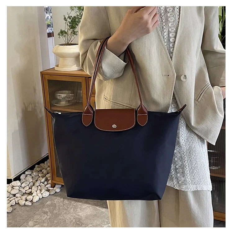 Women's shoulder bag new large-capacity tote bag armpit bag female Longxiang bag fashionable handbag