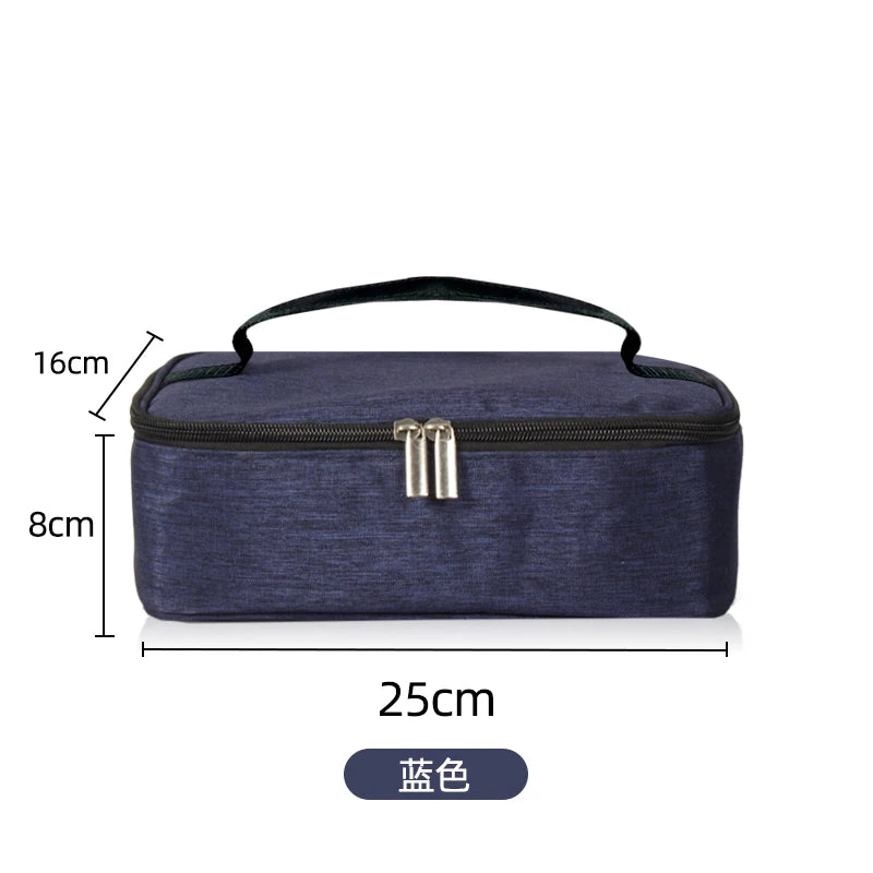 Square Insulated Lunch Bag for Women Thermal Cooler Bento Box Bags Food Carrier Portable Travel Picnic Delivery Meal Container