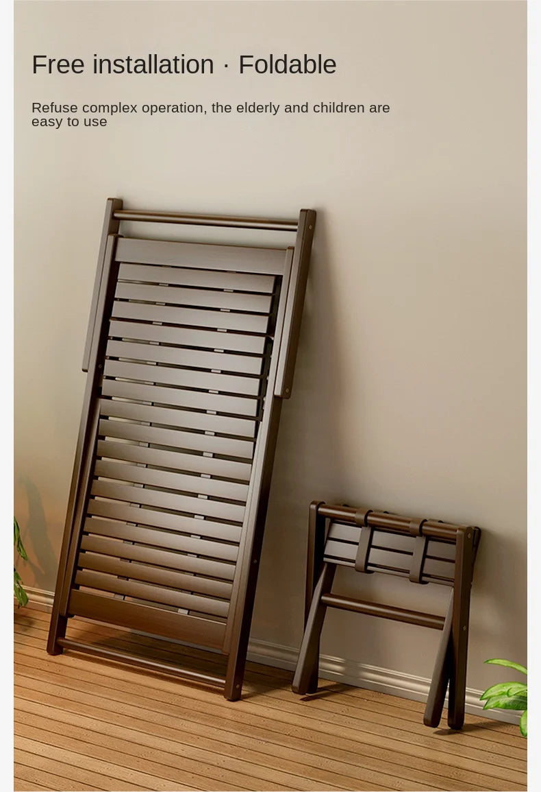 X&D Four Level Adjustable Bamboo Lounge Chair Foldable Chair For Home Use Can Sit Or Lie Down Summer Sleeping Chair Office Chair