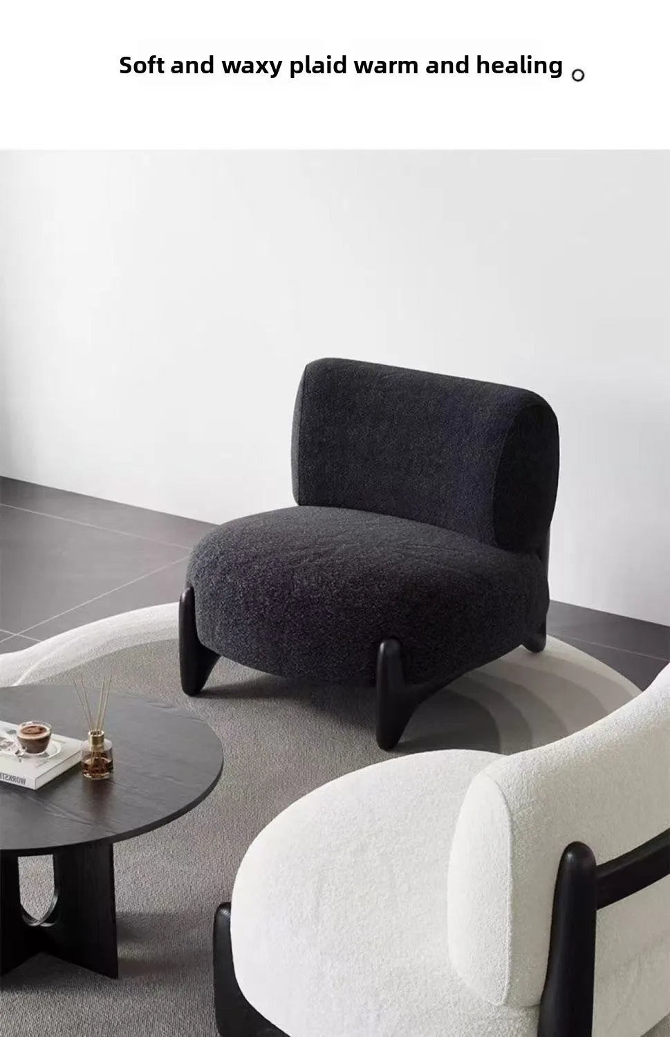 Cream Wind, Stool, Living Room, Balcony Bedroom, Chair Bed and Breakfast, Lazy Sofa Internet Celebrity Leisure Chair Sofa Chair